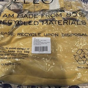 FREE PEOPLE CASABLANCA YELLOW SUEDE HOBO BAG NWT!